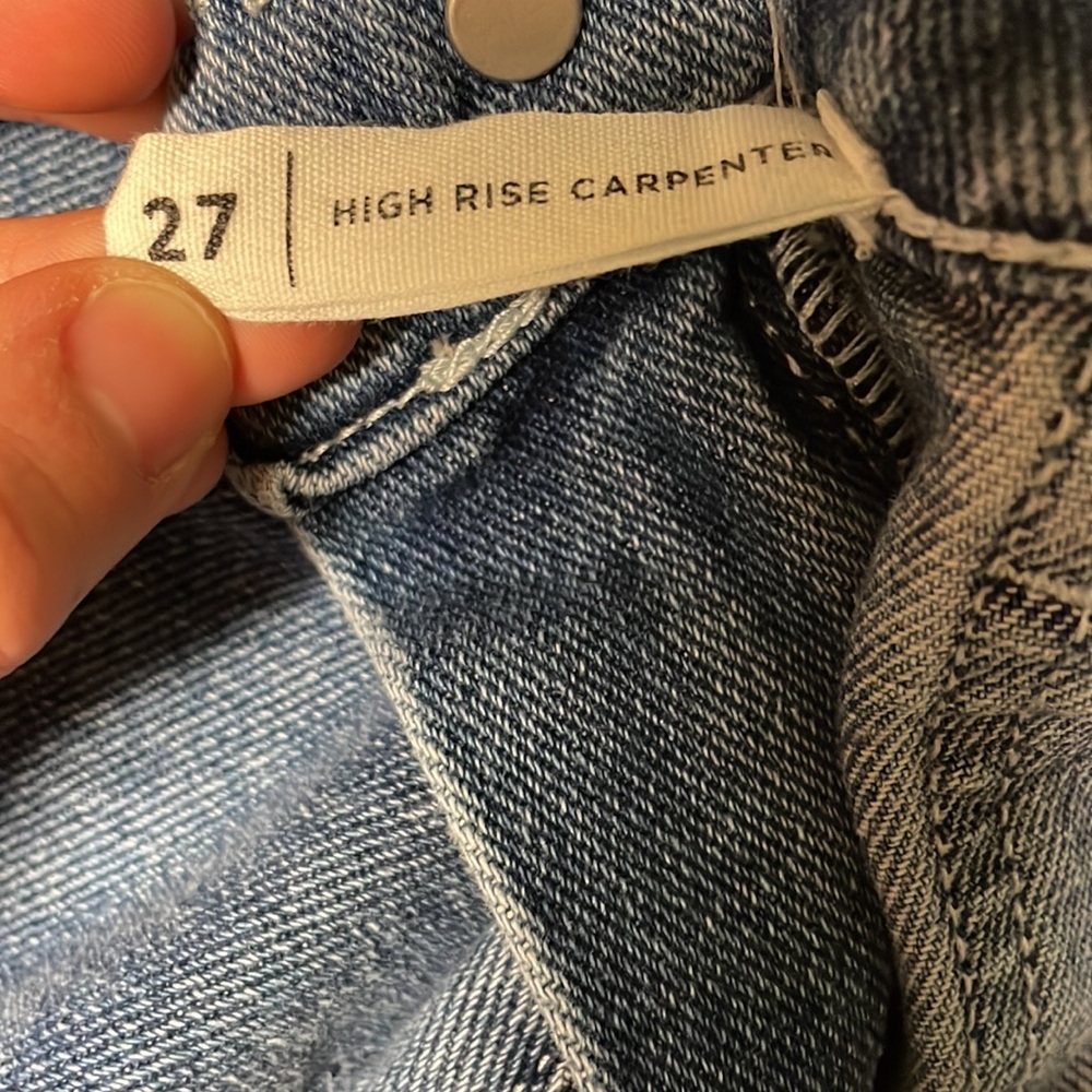 High rise carpenter blue jeans - Picture 3 of 4